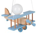 Lampa wisząca Samolot mały błękitno-naturalny Hellux