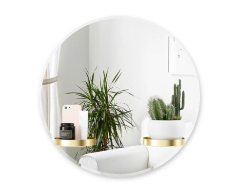 UMBRA lustro ścienne PERCH 60 cm mosiężne