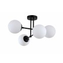 Light Prestige Lampa wisząca Roma 4 czarna 4xE14