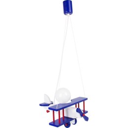 Lampa wisząca Samolot mały niebiesko-biało-czerwony Hellux