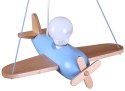 Lampa wisząca Clipper naturalno-błękitny Hellux
