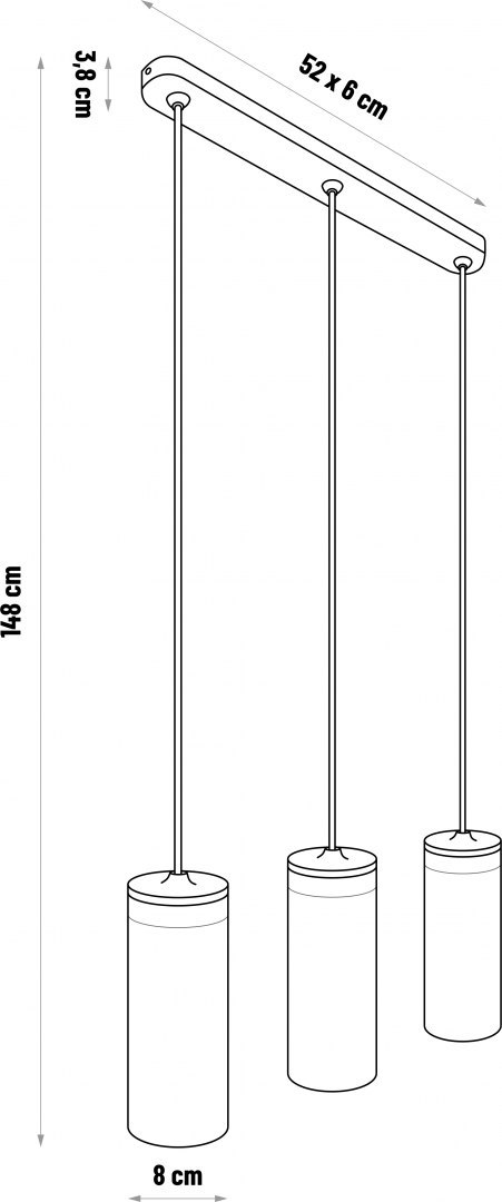 Lampa wisząca BARREL-3 Hellux