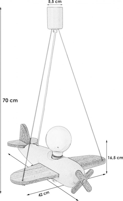 Lampa wisząca Clipper naturalno-szary Hellux