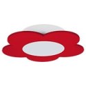 Lampa sufitowa plafon Fiore LED czerwony Hellux