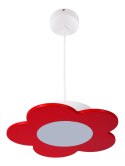 Lampa wisząca Fiore LED czerwony Hellux