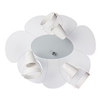 Lampa sufitowa plafon Płatek biało-szary Hellux