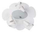Lampa sufitowa plafon Płatek biało-szary Hellux