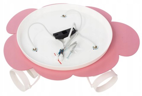 Lampa sufitowa plafon Płatek różowo-biały Hellux