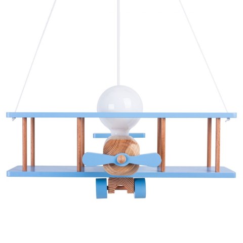 Lampa wisząca Samolot duży błękitno-naturalny Hellux