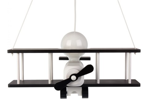 Lampa wisząca Samolot duży czarno-biały Hellux