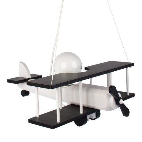 Lampa wisząca Samolot duży czarno-biały Hellux