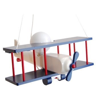 Lampa wisząca Samolot duży granatowo-biało-czerwony Hellux