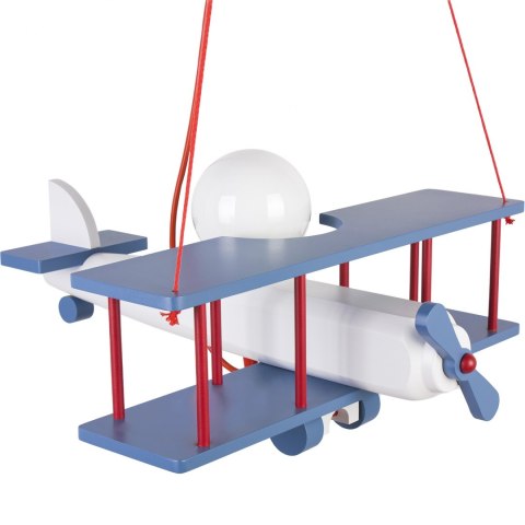 Lampa wisząca Samolot duży niebiesko-biało-czerwony Hellux