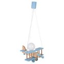 Lampa wisząca Samolot mały błękitno-naturalny Hellux