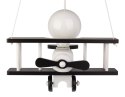 Lampa wisząca Samolot mały czarno-biały Hellux