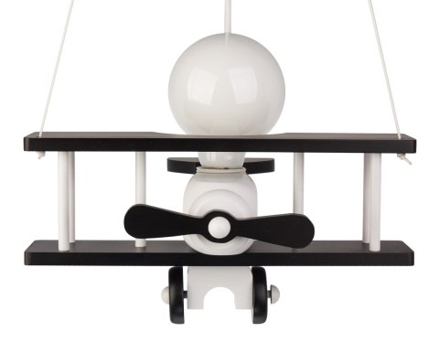 Lampa wisząca Samolot mały czarno-biały Hellux