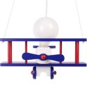Lampa wisząca Samolot mały niebiesko-biało-czerwony Hellux