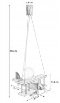 Lampa wisząca Samolot mały zielony Hellux