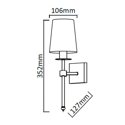Light Prestige Kinkiet Casoli chrom 1xE14
