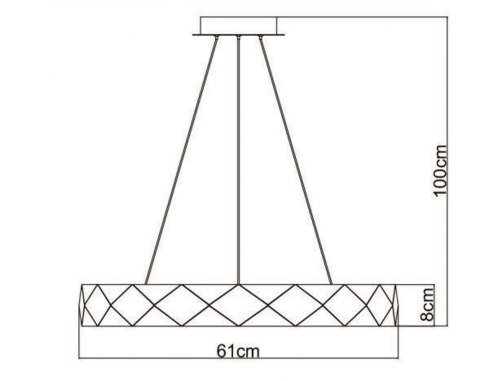 Light Prestige Lampa wisząca Reus różowe złoto LED 4000K