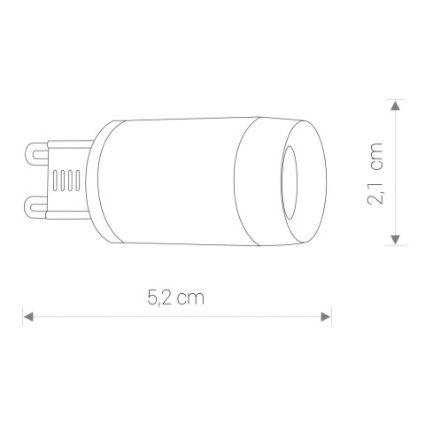 BULB LENS LED, G9, 3W