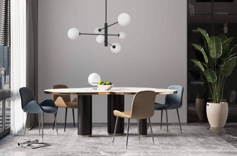 Light Prestige Lampa stołowa Dorado czarna 2xG9