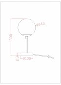 Light Prestige Lampa stołowa Dorado złota 1xE14