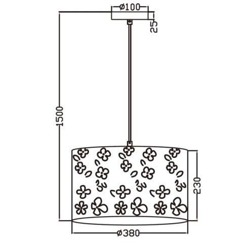 Light Prestige Lampa wisząca dziecięca Flowers biała 1xE27