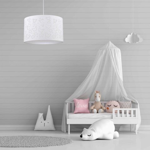 Light Prestige Lampa wisząca dziecięca Flowers biała 1xE27