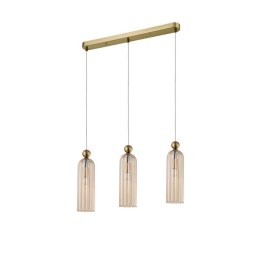 Light Prestige Lampa wisząca Piega 3 amber 3xE14
