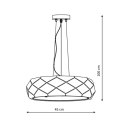 Light Prestige Lampa wisząca Reus czarna 3xE27
