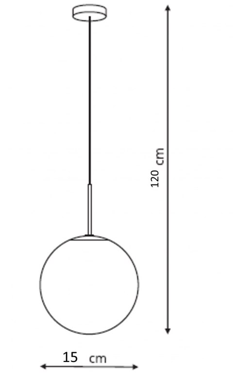 Light Prestige Lampa wisząca Palla chrom 1xE14