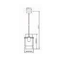 Light Prestige Lampa wisząca Savona czarna 1xE27