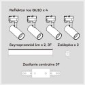 Light Prestige Zestaw oświetlenia szynowego Ice SET 3F biały 4xGU10