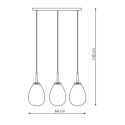 Light Prestige Lampa wisząca Fondi czarna 3xE14