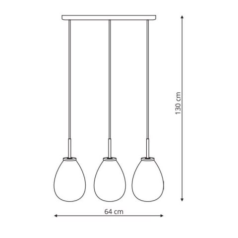 Light Prestige Lampa wisząca Fondi czarna 3xE14