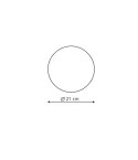Light Prestige Plafon Platillo 21 cm biały LED 3000K