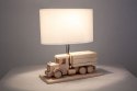 Lampa stołowa Ciężarówka - Skarbonka - biała Hellux