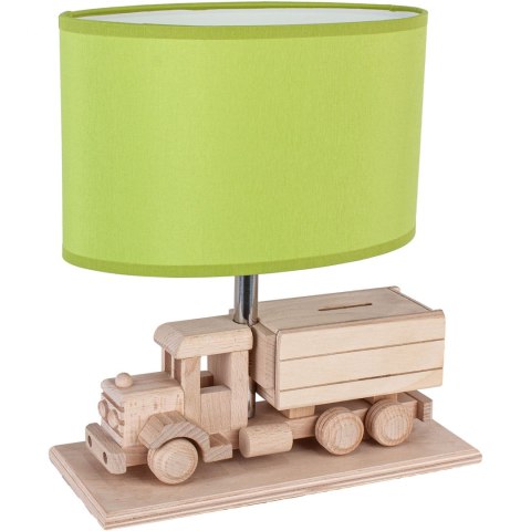 Lampa stołowa Ciężarówka - Skarbonka - zielona Hellux