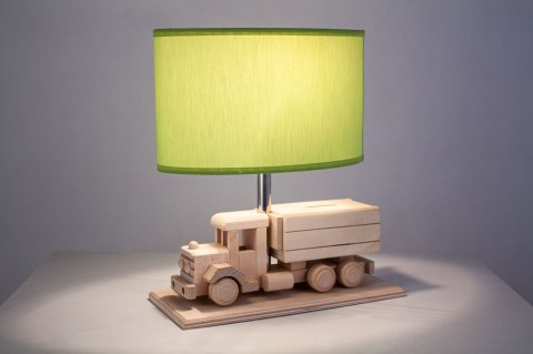 Lampa stołowa Ciężarówka - Skarbonka - zielona Hellux