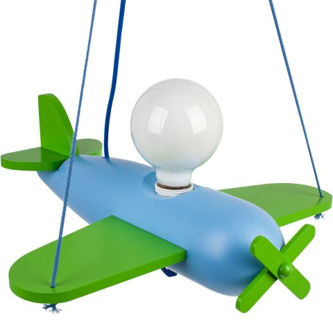 Lampa wisząca Clipper zielono-błękitny Hellux