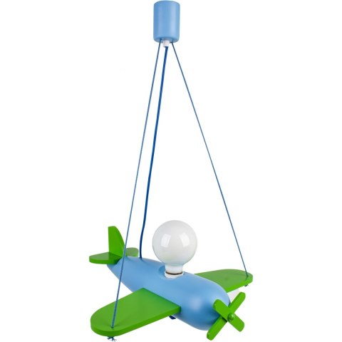 Lampa wisząca Clipper zielono-błękitny Hellux