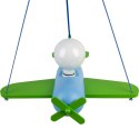 Lampa wisząca Clipper zielono-błękitny Hellux