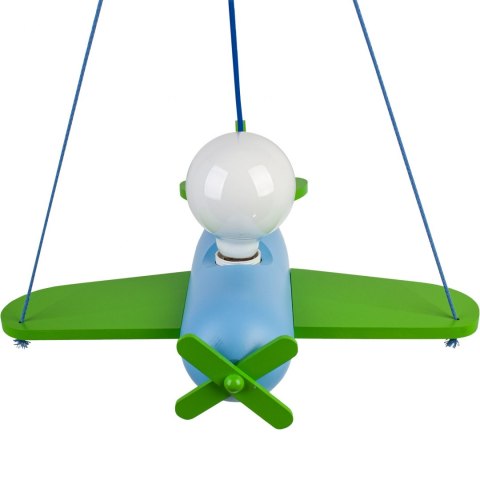 Lampa wisząca Clipper zielono-błękitny Hellux