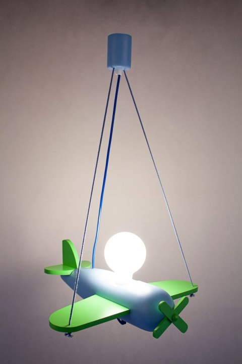 Lampa wisząca Clipper zielono-błękitny Hellux