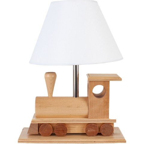 Lampa stołowa Lokomotywa drewniana Hellux