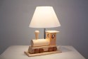 Lampa stołowa Lokomotywa drewniana Hellux