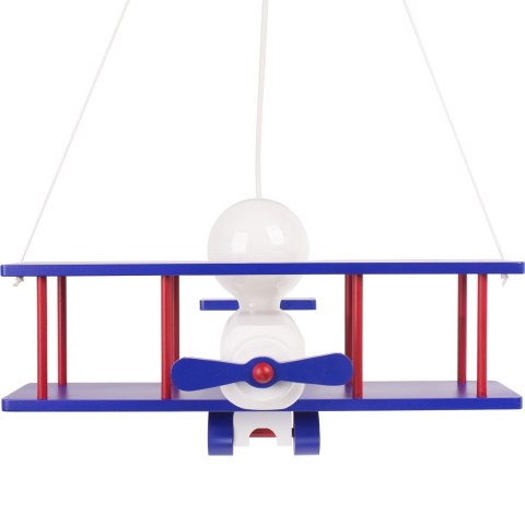 Lampa wisząca Samolot duży granatowo-biało-czerwony Hellux