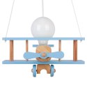 Lampa wisząca Samolot mały błękitno-naturalny Hellux