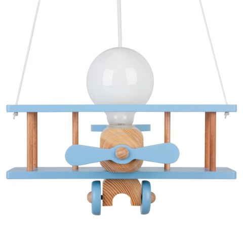 Lampa wisząca Samolot mały błękitno-naturalny Hellux